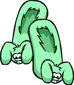 Green bunny slippers hot sale