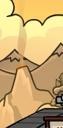 The volcano during Sensei's Fire Scavenger Hunt