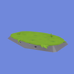 Wide Grassy Rock