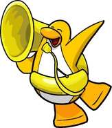 Franky playing the Tuba