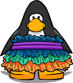 Tropical Ruffle Dress | Club Penguin Wiki | Fandom