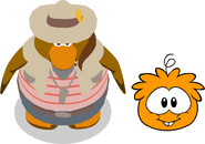 Pete in game (with Puffle Handler)