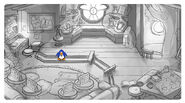 A larger sketch of the renovated Attic, from Club Penguin's Facebook page.[4]