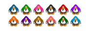 Penguin Chat 3 colors, excluding Yellow