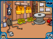 Gathering parts in the shed