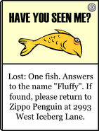 An ad featuring a fluffy by Zippo Penguin in the October 2005 Penguin Style catalog