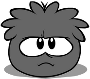 The Black Puffle's new look in-game