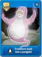 A Pink Ghost on the player card