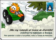 La postal que el Puffle naranja manda al escaparse.