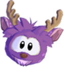 Purple deer 3d icon