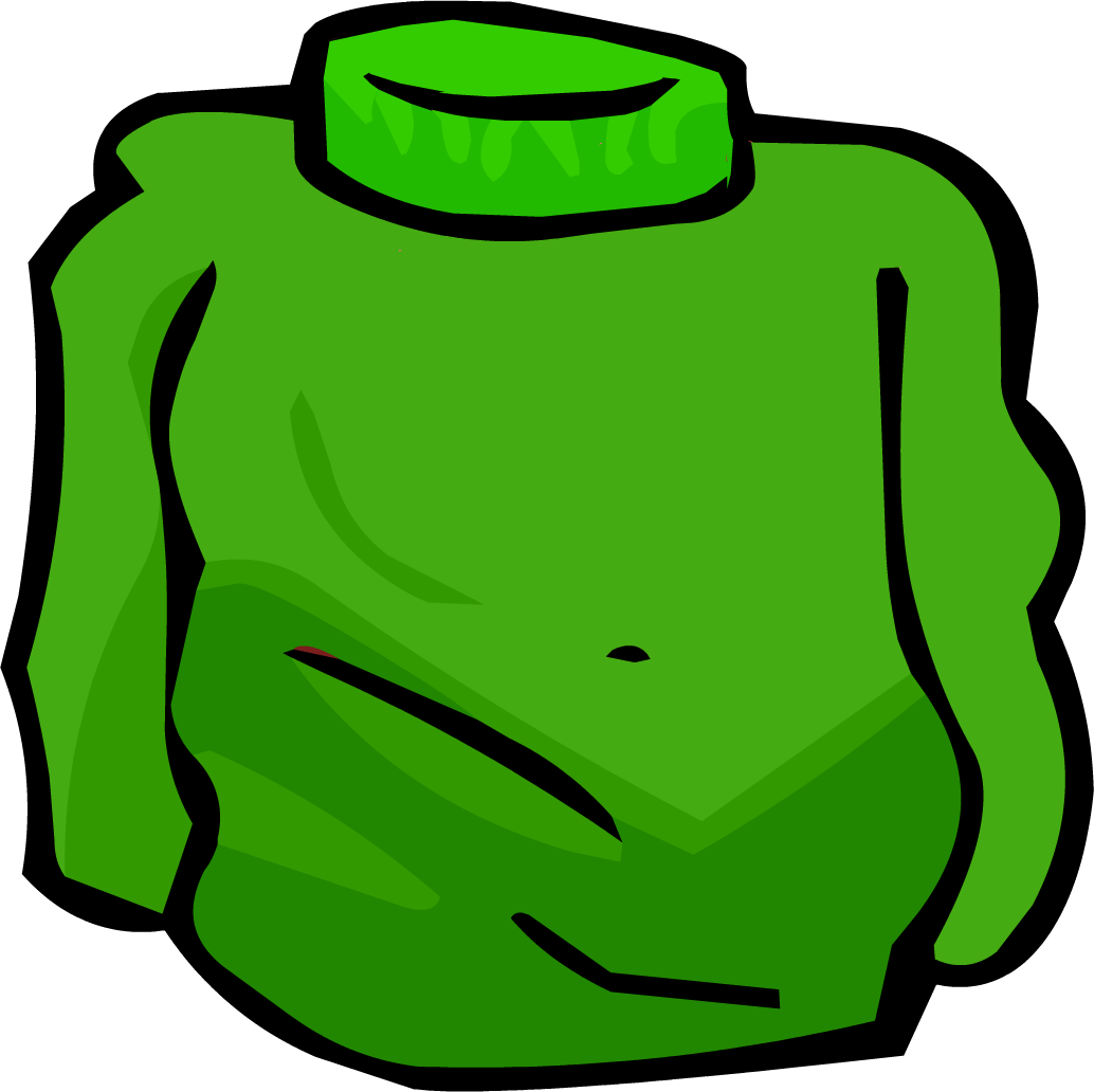 Green Turtleneck | Club Penguin Wiki | Fandom
