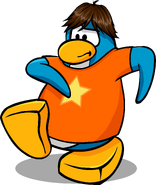 As seen in issue 193 of the Club Penguin Times, along with the Star T-Shirt