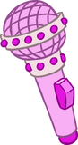 Pink Microphone icon