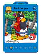 Yarr on Rockhopper's Player Card during the Adventure Party: Temple of Fruit.