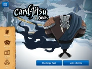 The home screen for Card-Jitsu Snow in My Penguin with Tusk