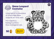 The catalog in 2011 with the Snow Leopard Costume.