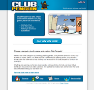 The original version of the main page from October 2005 – February 2006 (note the ninja in the old homepage)