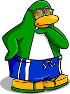As seen in the June 2008 Penguin Style, along with the Blue Shorts and Green Sandals