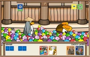 Puffle stampede in Card-Jitsu