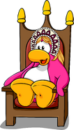 As seen in issue 239 of the Club Penguin Times, along with the Royal Throne