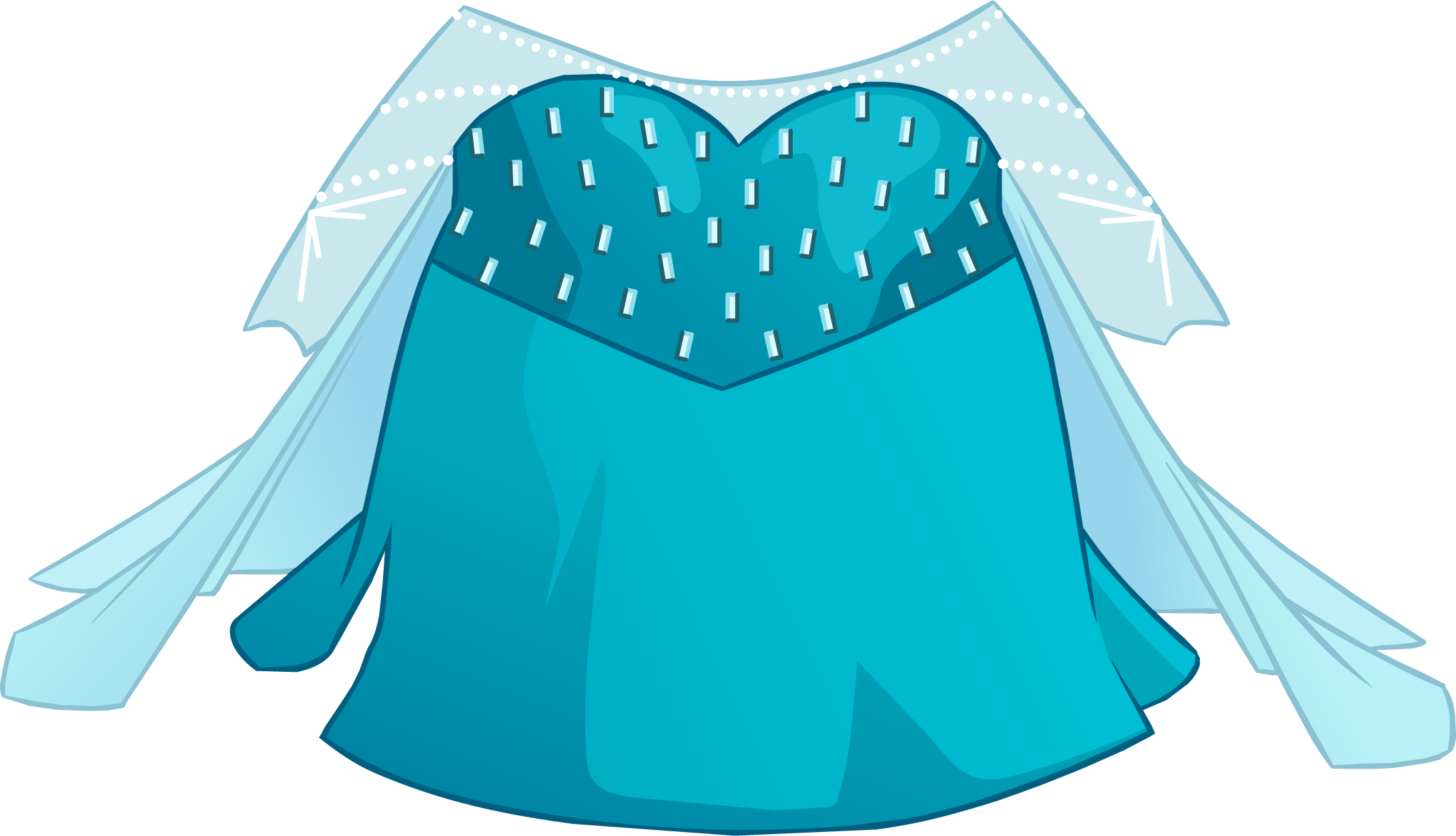Vestido de Elsa la Reina del Hielo Club Penguin Wiki Fandom