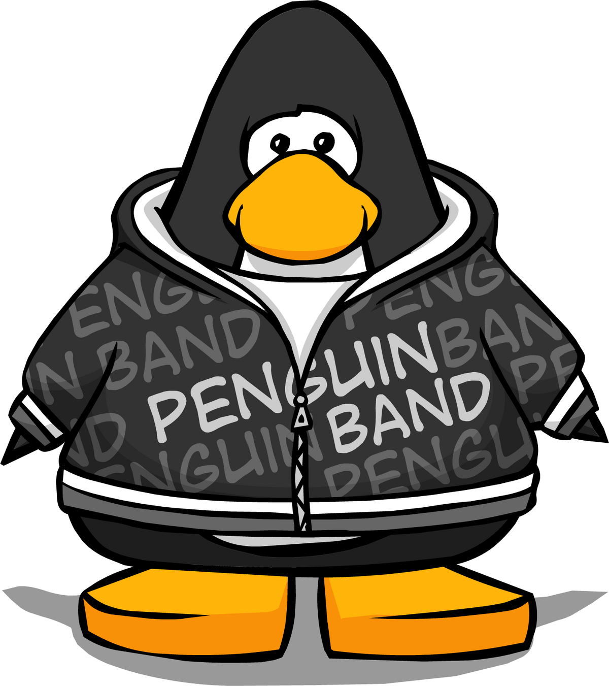 Black hoodie club penguin hot sale