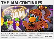 News about the party in the Club Penguin Times Issue #353