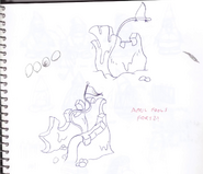 Early concept art of the Snow Forts made by designer Chris Hendricks