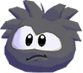 Blk puffle 3d icon