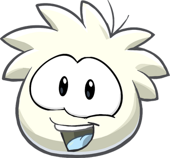 white puffle plush