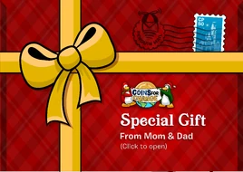 Special Gift Coins for Change postcard