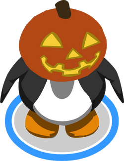 Glowing Pumpkin Head | Club Penguin Wiki | Fandom