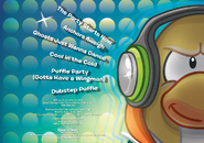 As seen on the back of the Club Penguin: The Party Starts Now! CD album