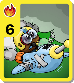 Adventurous Red Puffle - 2011 Topps Club Penguin Card-Jitsu Water