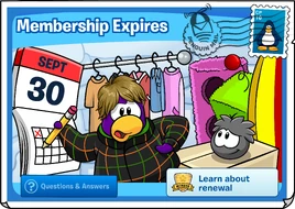 Membership Expires in 7 postcard