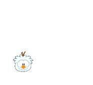 A Snowman Puffle digging