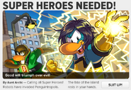 SUPER HEROES NEEDED