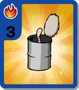 The can of worms Card-Jitsu card, obtained in the Water Booster Deck