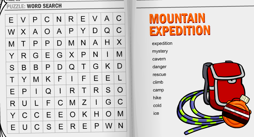 Download Word Search on Club Penguin Word Search