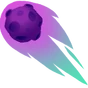 Cometa Espacial Calcomanía