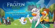 The login screen image, which was also used as a homepage image during the party