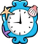Mermaid Clock