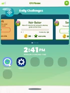 The CPI Phone menu that displayed challenges