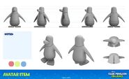 Concept penguin model item design