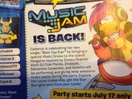 A sneak peek about the party in the Club Penguin Magazine