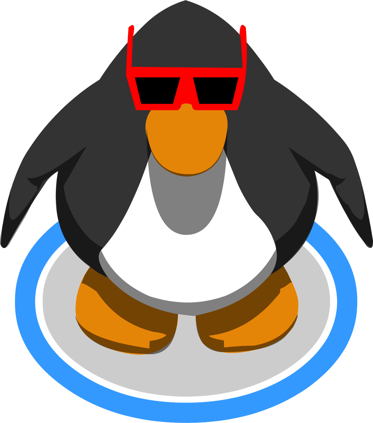 Penguin with sunglasses top