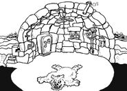 One of the original concept designs for Club Penguin igloos