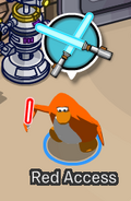 Waiting to duel with Darth Vader's Lightsaber