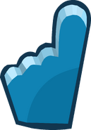 Penguin Cup 2014 Emoticons Blue Foam Finger