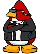 A secret agent in Club Penguin